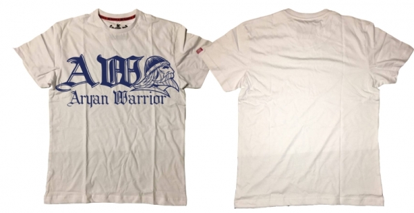 Premium Shirt - Aryan Warrior Logo - weiß