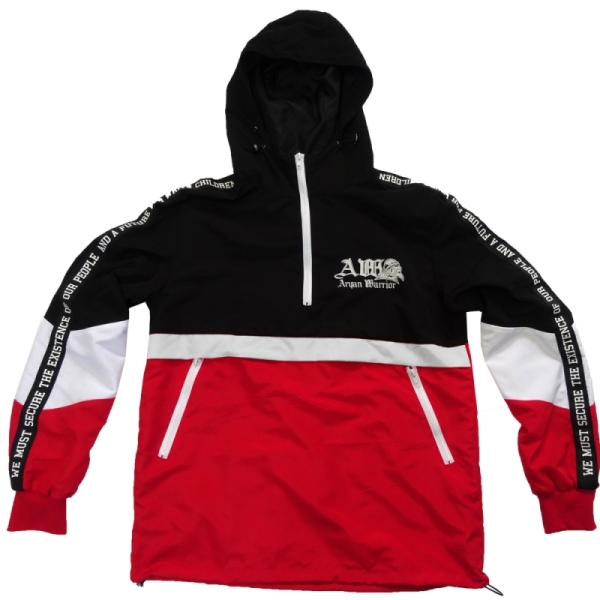 Windbreaker - Aryan Warrior - schwarz-weiß-rot