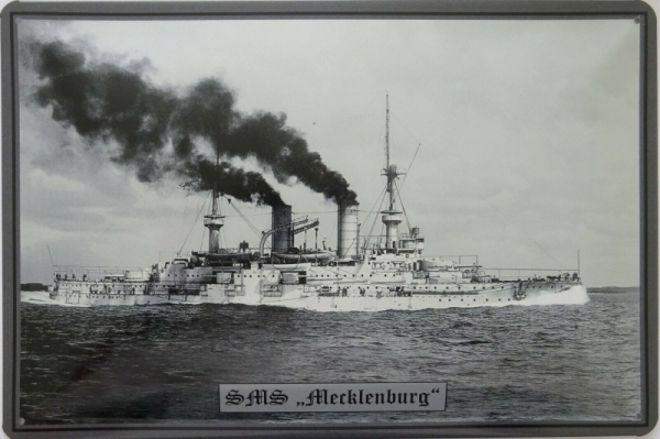 Blechschild - SMS Mecklenburg (113)