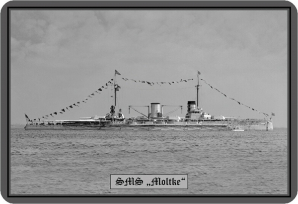 Blechschild - SMS Moltke - 114 (76)