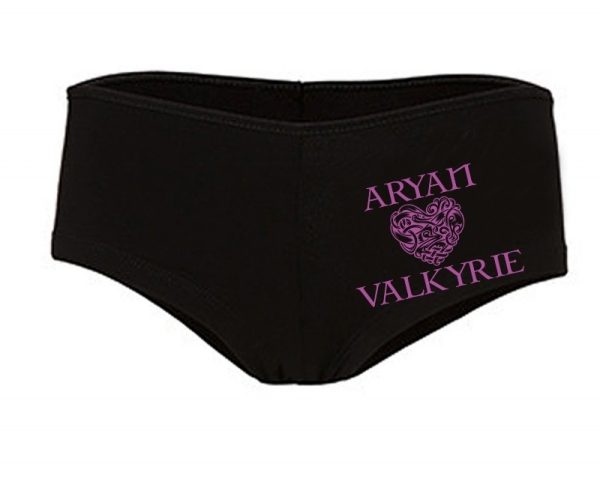 Frauen Hotpants - Aryan Valkyrie - keltisches Herz - schwarz/lila