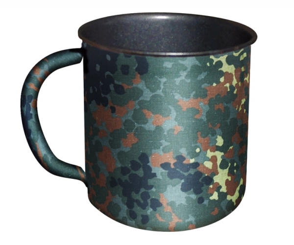 Tasse - Thermo Feld Tasse - Flecktarn - Teflon