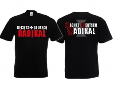 Frauen T-Shirt - Rechts - Deutsch - Radikal - schwarz