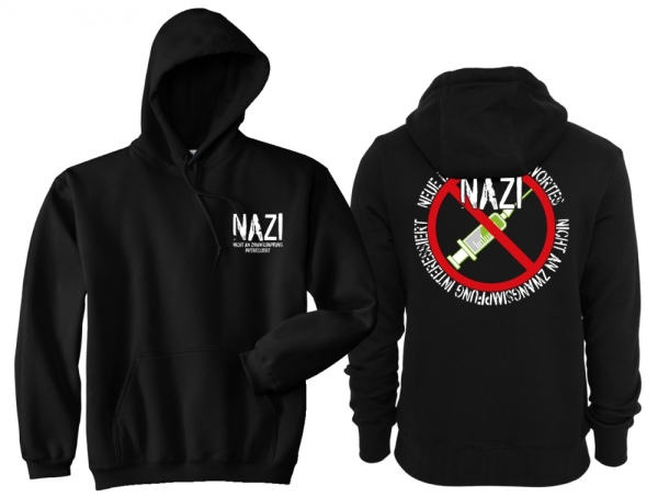 Frauen - Kapuzenpullover - NAZI - Nicht An Zwangsimpfung Interessiert - Motiv3