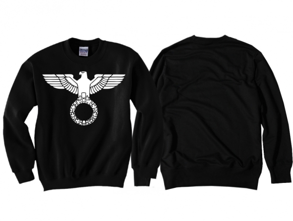 Pullover - Reichsadler - schwarz/weiß