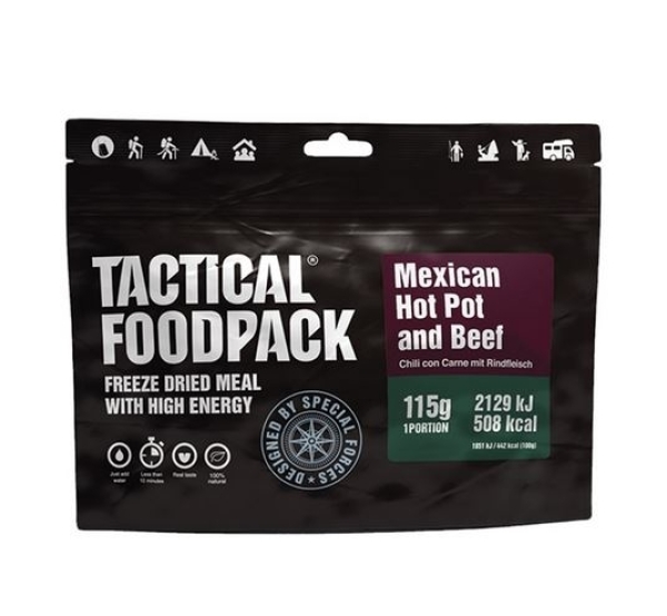 Taktisches Nahrungspack - MEXICAN HOT POT AND BEEF 115 g