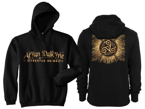 Frauen - Kapuzenpullover - Aryan Valkyrie - Tochter Odins - schwarz