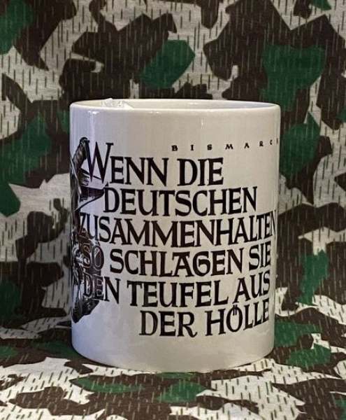 Tasse - Bismarck - Wenn die Deutschen zusammenhalten - Motiv 1