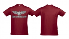 T-Hemd - Reichsadler - silber/burgundy