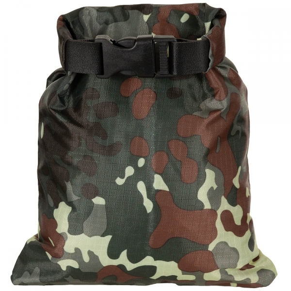 Packsack - Drybag - flecktarn - wasserdicht - 1 Liter