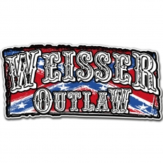 PVC Aufkleber - Weisser Outlaw