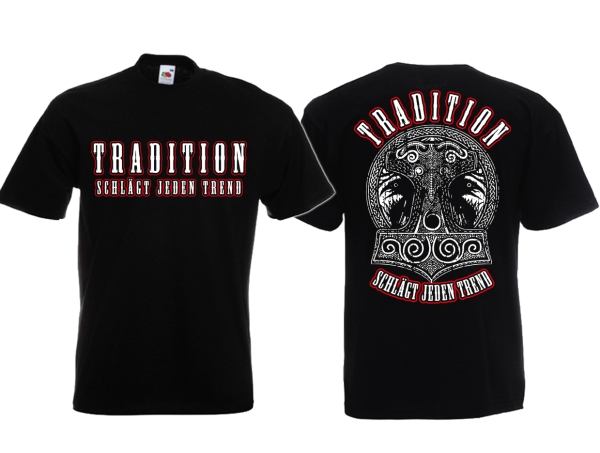 Frauen T-Shirt - Tradition schlägt jeden Trend - Thors Hammer