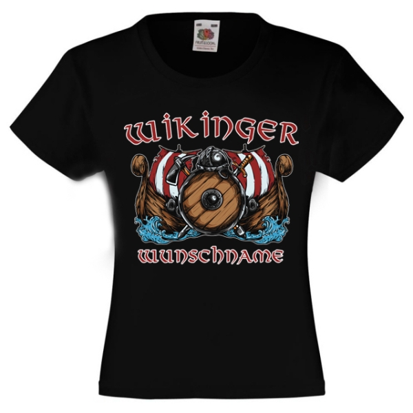 Kinder T-Shirt - Wikinger mit Wunschname