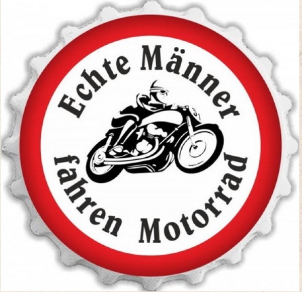 Flaschenöffner / Kapselheber - Echte Männer fahren Motorrad