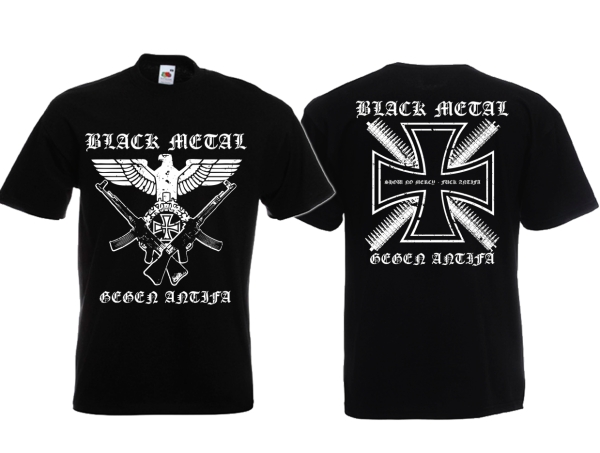 T-Hemd - Black Metal - Gegen Antifa - Motiv 2