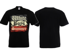 T-Hemd - White Boys Summer - vintage - schwarz