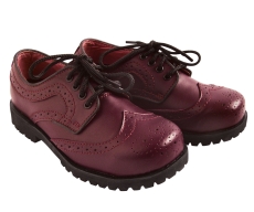 Schuhe - 3 Loch - Budapester Style - bordo