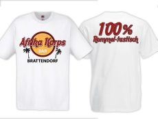 Frauen T-Shirt - Afrikakorps Bar Brattendorf - 100% Rommel-tastisch - weiß