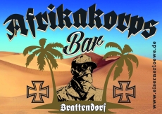 Afrikakorps Bar Brattendorf - Aufkleber Paket 100 Stück