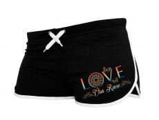 Frauen - Shorts Love our Race - bunt