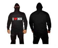 Ninja Kapuzenpullover - I love NS