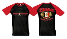 Raglan T-Shirt - Division Thüringen - Beschützer der Heimat - schwarz/rot